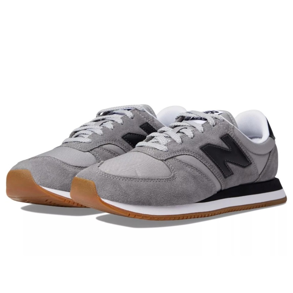 New Balance 420 Suede Sneaker Shoes Men's US 12 Gray Black Gum UL420V2